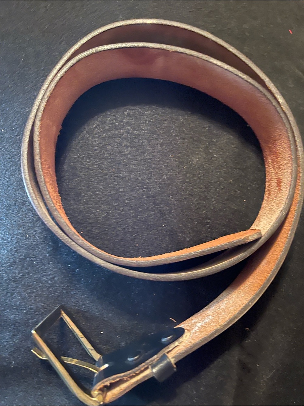 New old stock! Men's Danbury Leather Belt in Black- Classic Everyday Style